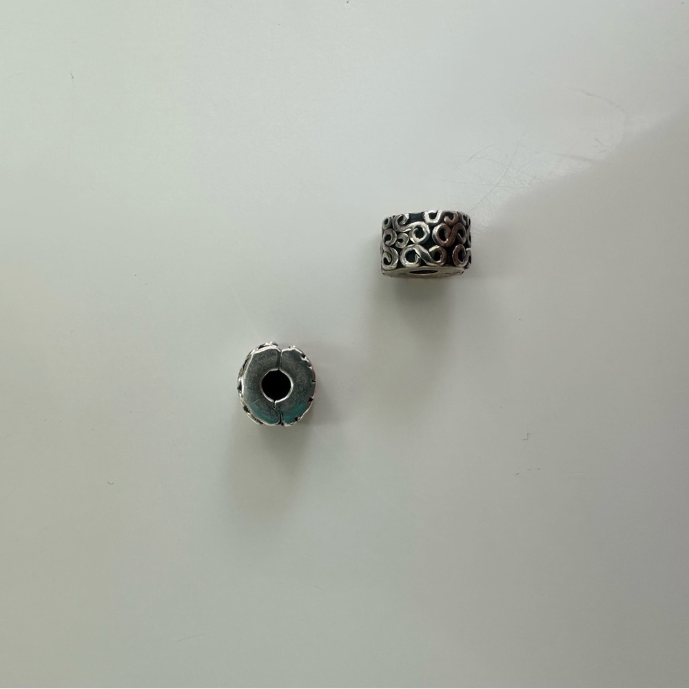 Pandora charm bracelet clips/spacers Charms